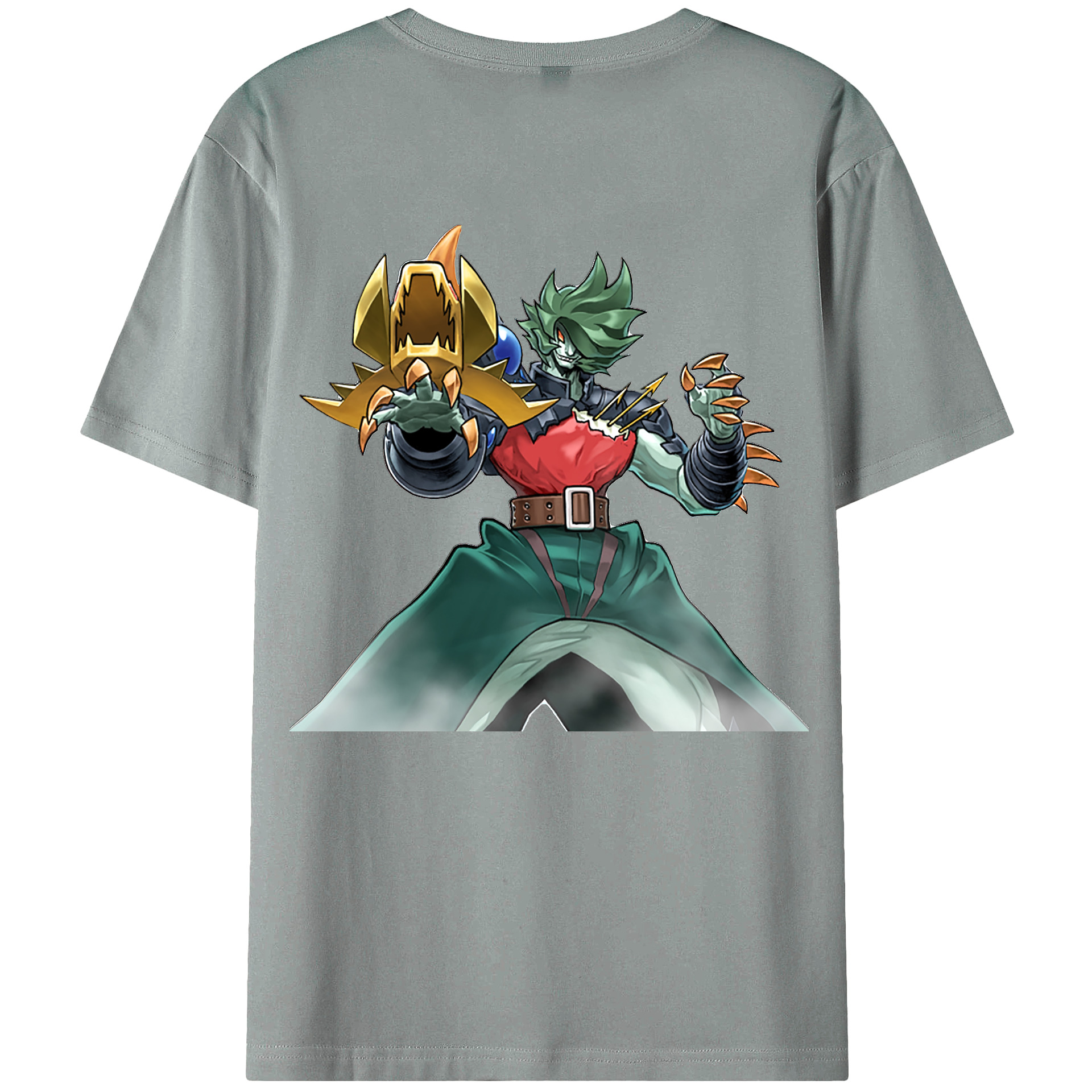 （画像用） 遊☆戯☆王 Yu-Gi-Oh! 綿100％ メンズ半袖Tシャツ（バックプリント） 通気性